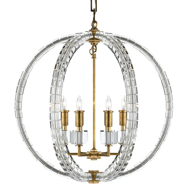 Люстра Radius Pendant Chandelier 6 Light Visual Comfort Loft Concept 40.239