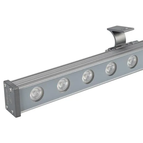 Светодиодный прожектор AR-LINE-1000M-24W-24V RGB (Grey, 30 deg, DMX512) Arlight 023624