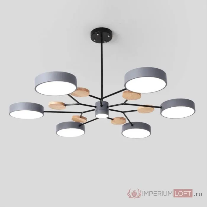 Люстра на штанге Meade 7 Lamps Grey Imperium Loft 207862-26