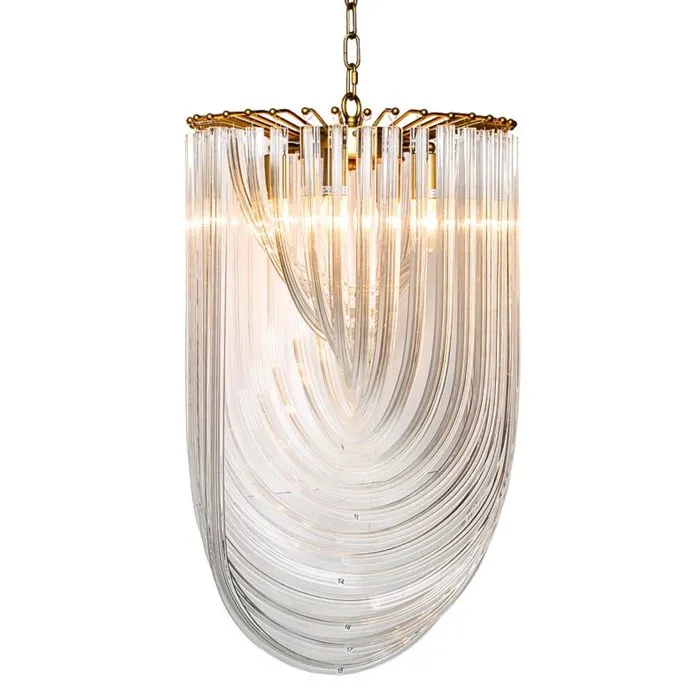 Люстра Retro Frozen Glass Chandelier 44 Champagne 40.1060 Loft-Concept